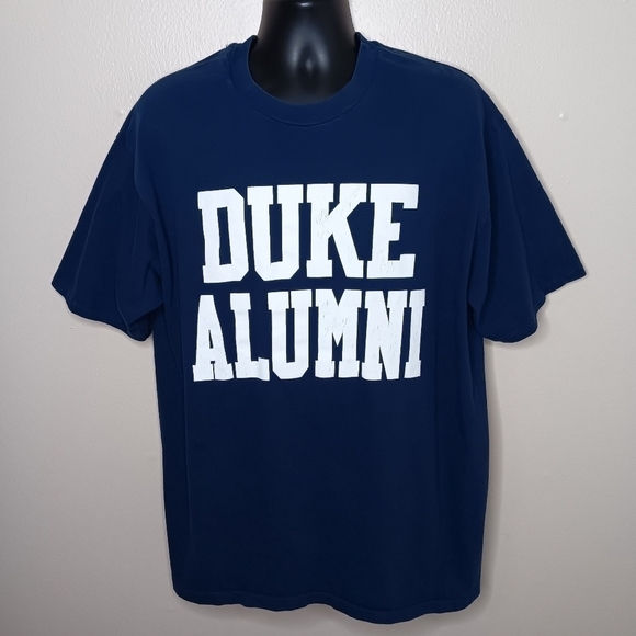 Vintage 90s Duke Blue Devils Alumni Men's XXL T-shirt Single Stitch USA NCAA Tee - Picture 1 of 8